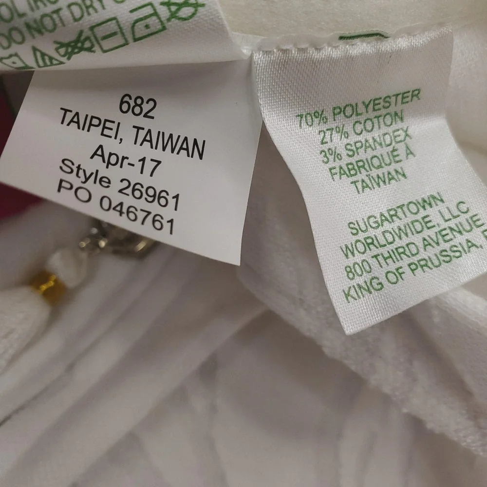 Lilly Pulitzer Robbins Poncho Womens Large White Jungle Leaf Jacquard Hooded